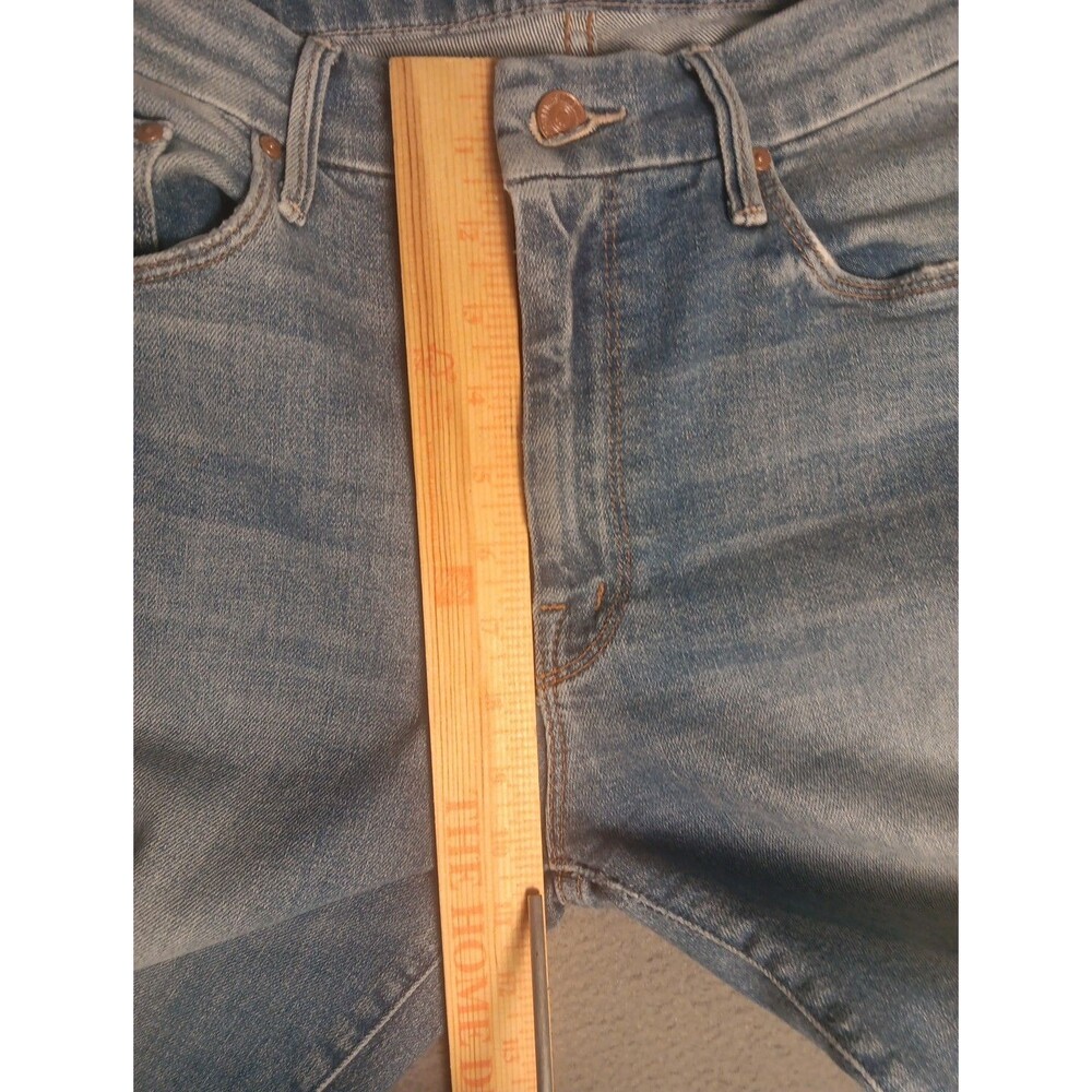 MOTHER Denim Shoot To Thrill High Waisted Looker Ankle Fray Jeans Womens Size 28 - Picture 10 of 16